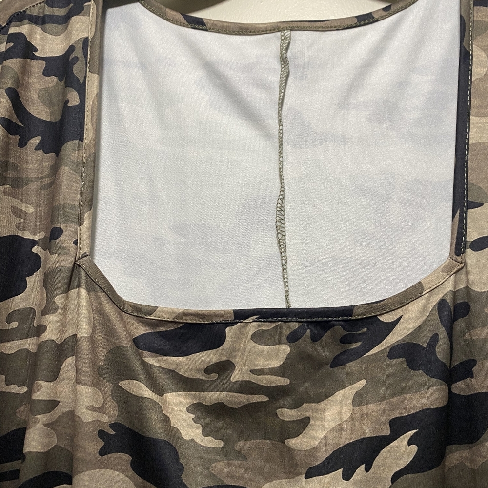 Camouflage Long Maxi Dress